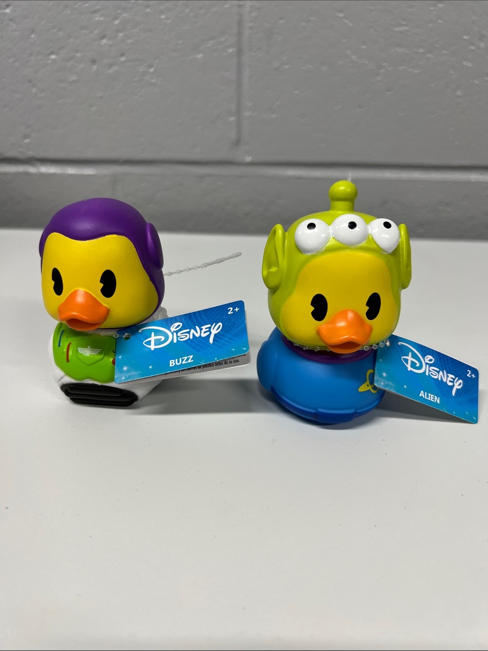 Disney Rubber Duck Duo - Yellow, Purple, Green, Blue